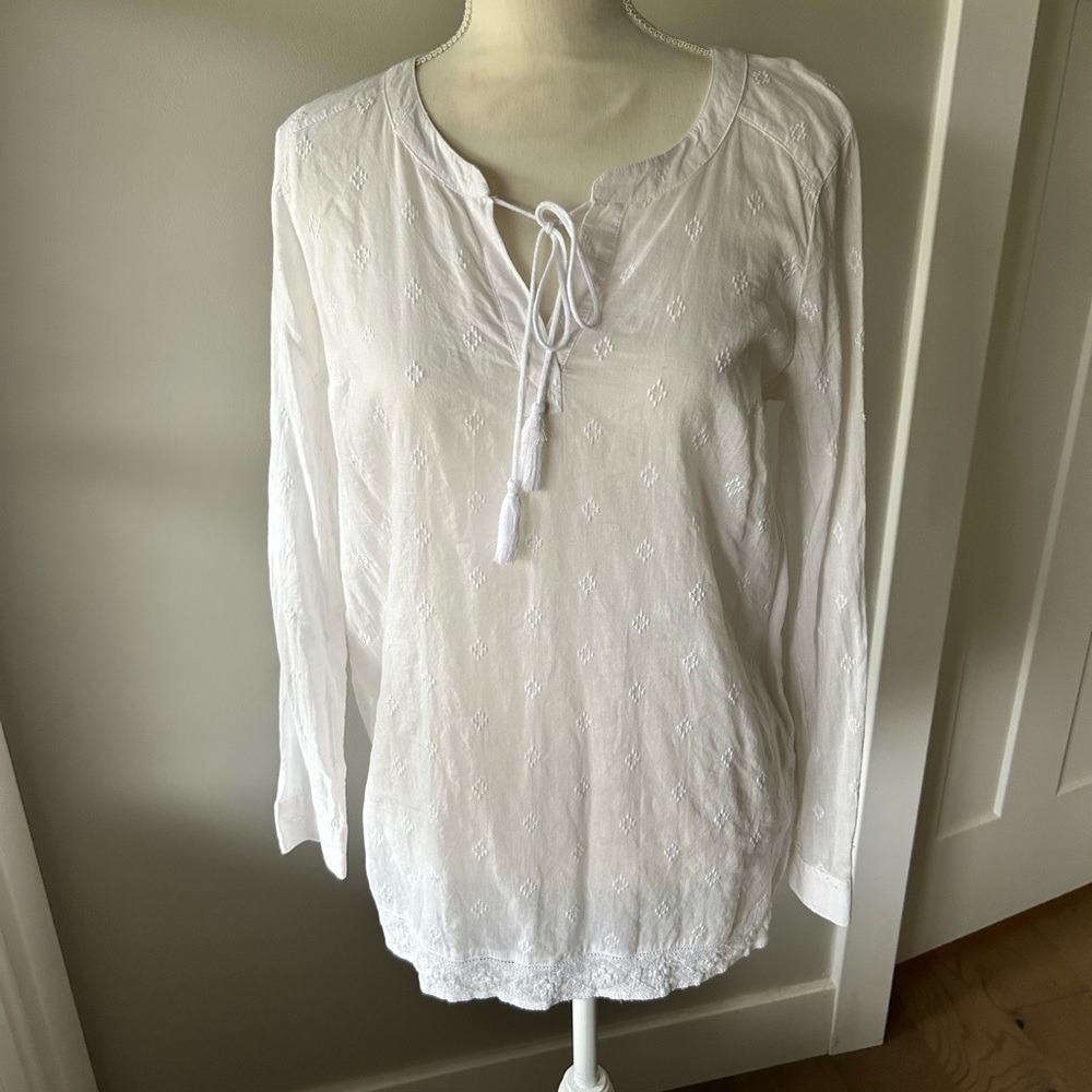 White embroidered Old Navy tunic-Size S